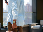 HAMPTON CHRONO men's watch on wrist outdoors — lifestyle photo
