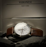 HUDSON CHRONO women's watch on dark surface — moody product photo