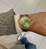 HAMPTON CHRONO men's watch on wrist — lifestyle photo